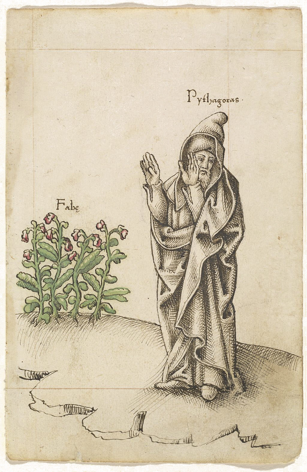 pythagoras turning down some beans